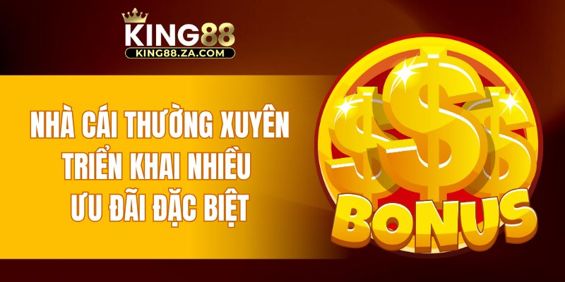 Nhà cái thường xuyên triển khai nhiều ưu đãi đặc biệt