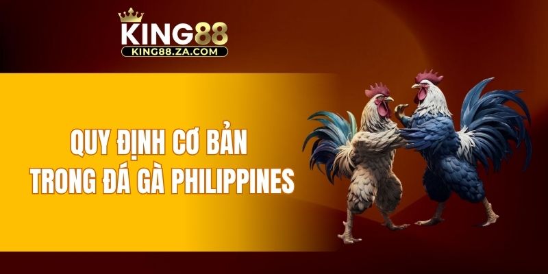 Quy định cơ bản trong đá gà Philippines